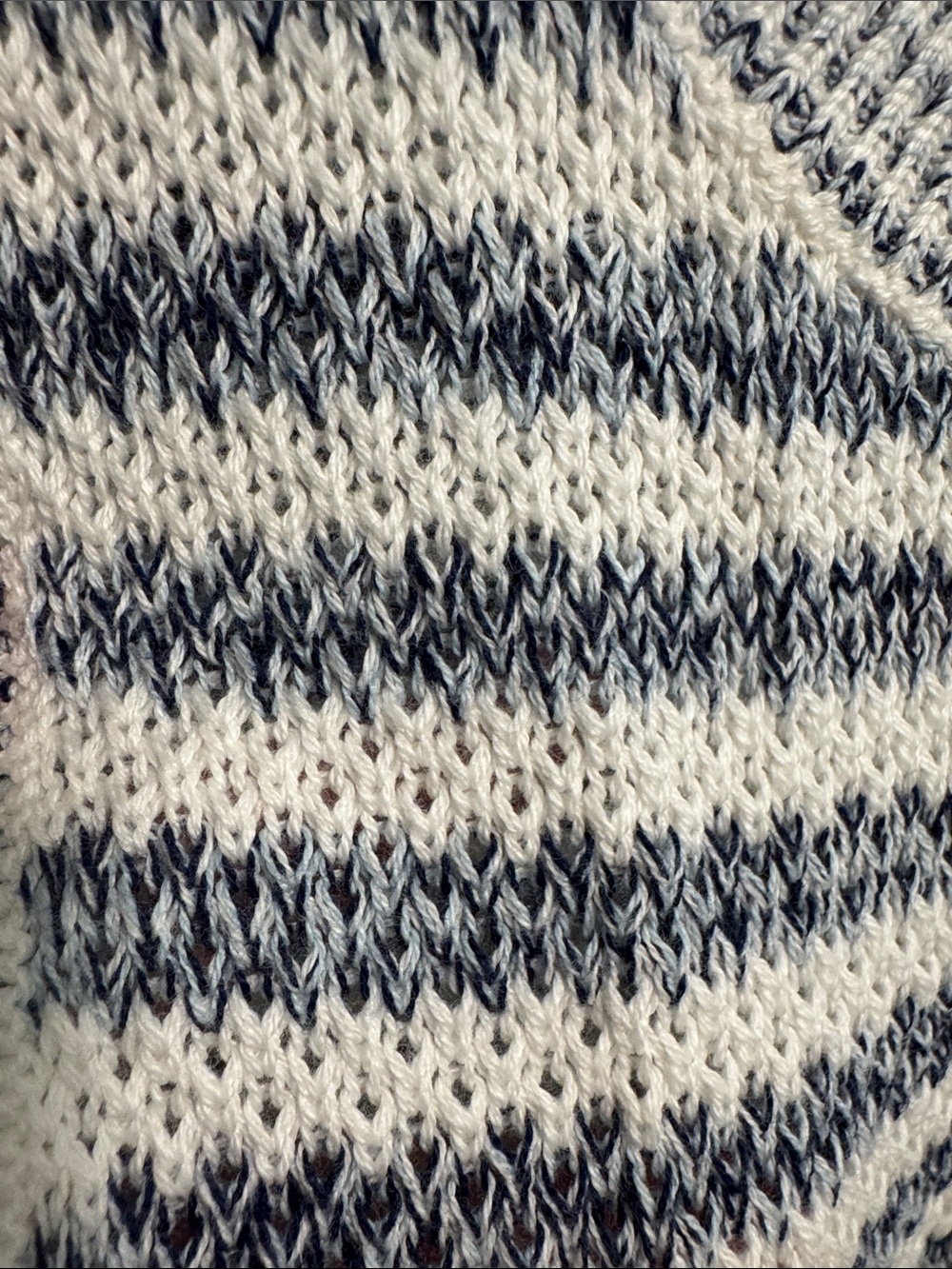 J. Crew Navy and White Striped Knit Sleeveless Sweater - Picture 3 of 5